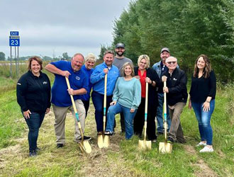 Welcome Sign Groundbreaking